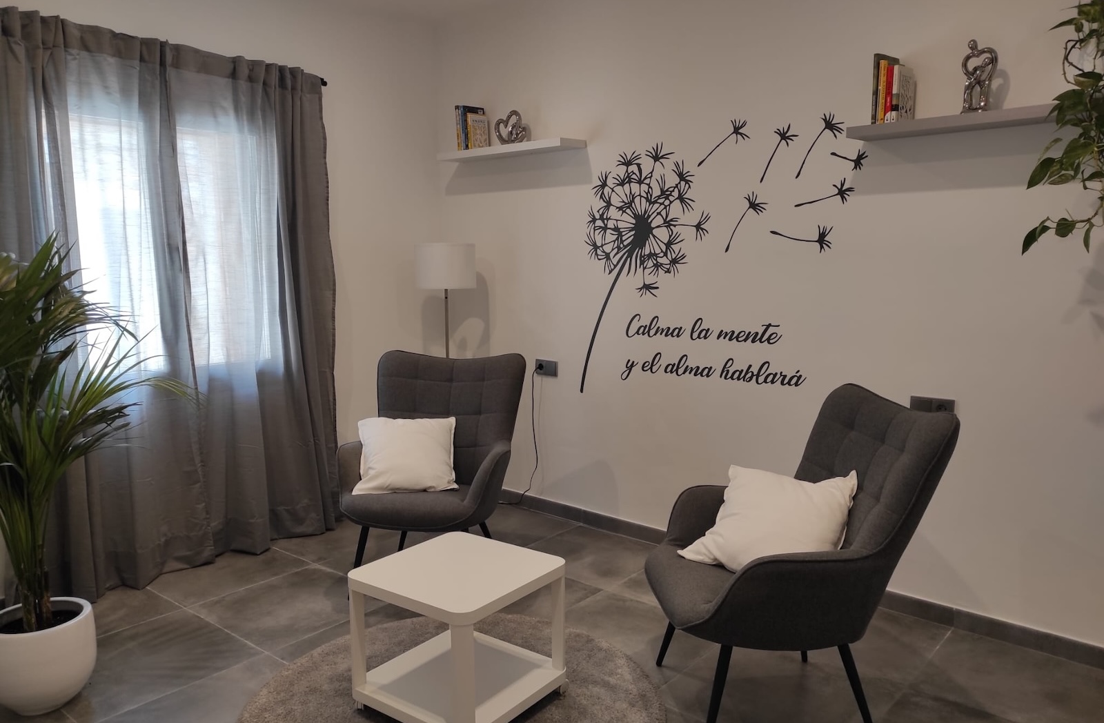 La consulta, un espacio tranquilo para las sesiones